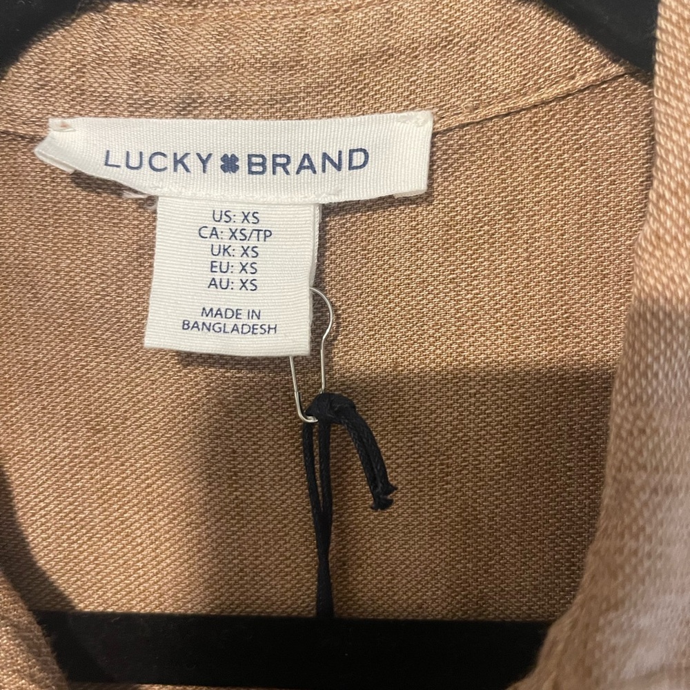 Lucky Brand Tan Shirt Dress - Picture 4 of 5